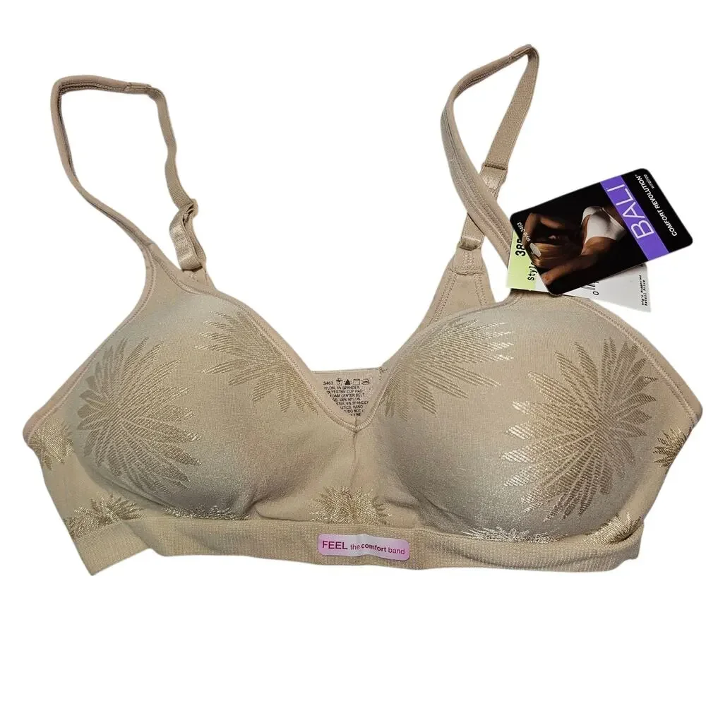 Bali Comfort Revolution Shaping Wireless Smoothing Bra NWT Style #3463 Size 38B